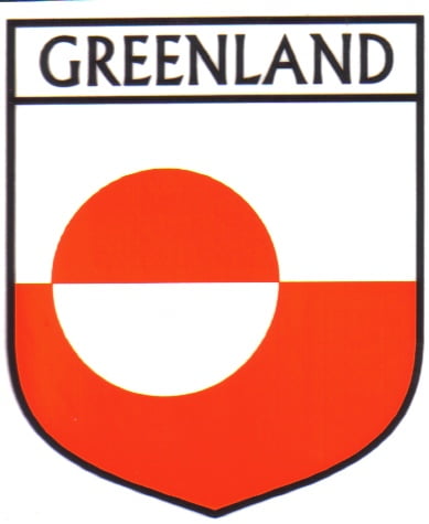 Greenland Flag Crest Decal Sticker