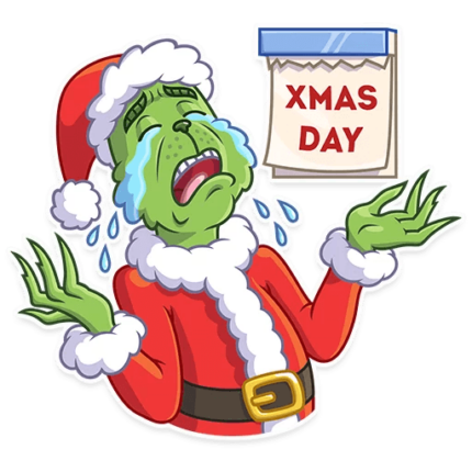 grinch stole christmas_cartoon sticker 14