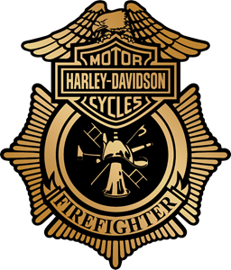 H D firefighter-logo-FIREFIGHTER STICKER