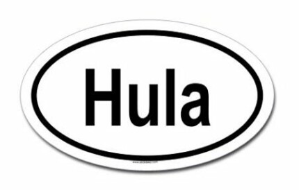 Hula Hoop Oval Sticker