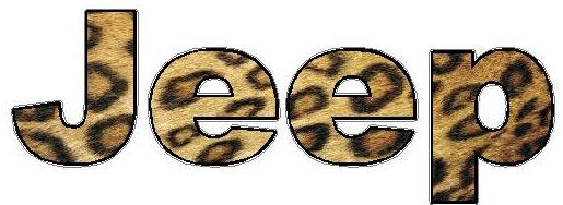 JEEP Decal Leopard Skin Fill Decal