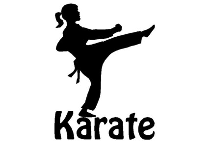 Karate Girl Decal