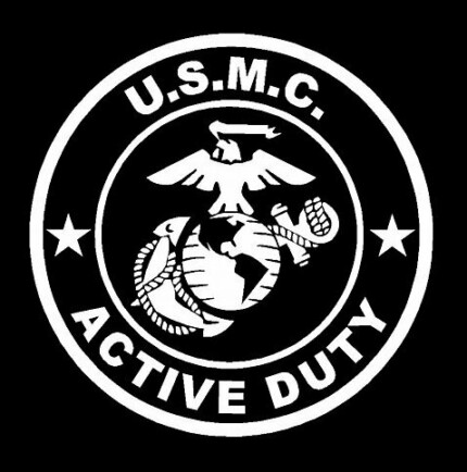 MILITARY ACTIVE DUTY DIECUT marine corps