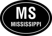 Mississippi Oval Decal