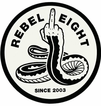 REBEL8-Spineless-B&W Sticker