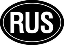 Russia Oval Euro Decal