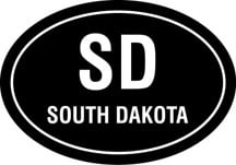 South Dakota Oval Decal