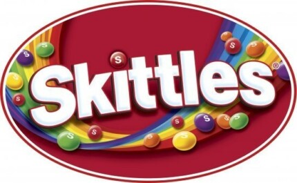 skittles oval sticker