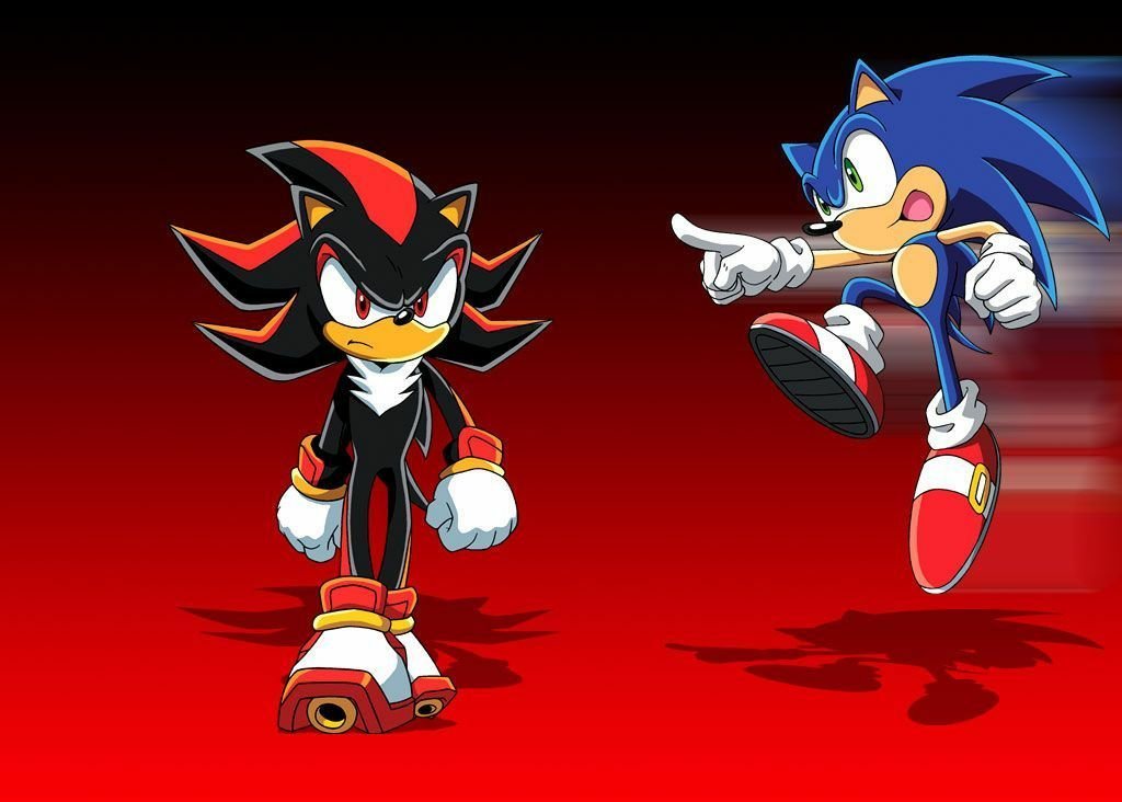 Sonic & Shadow.  Sonic and shadow, Shadow the hedgehog, Sonic the hedgehog
