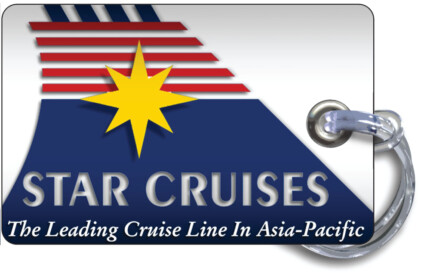 star cruises luggage tag logo sticker
