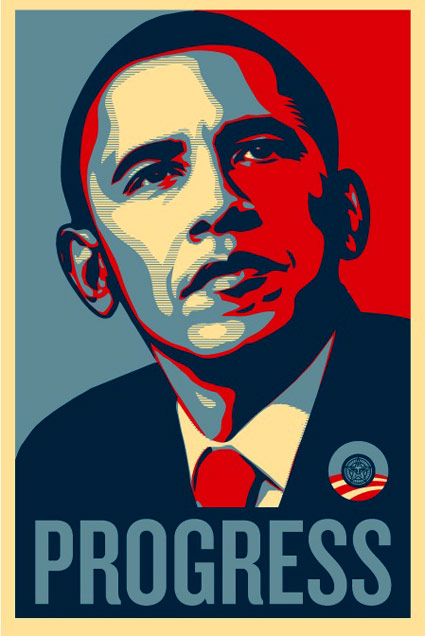 Barack Obama Progress Sticker