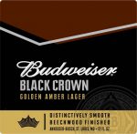 Budweiser Black Crown Amber Sticker