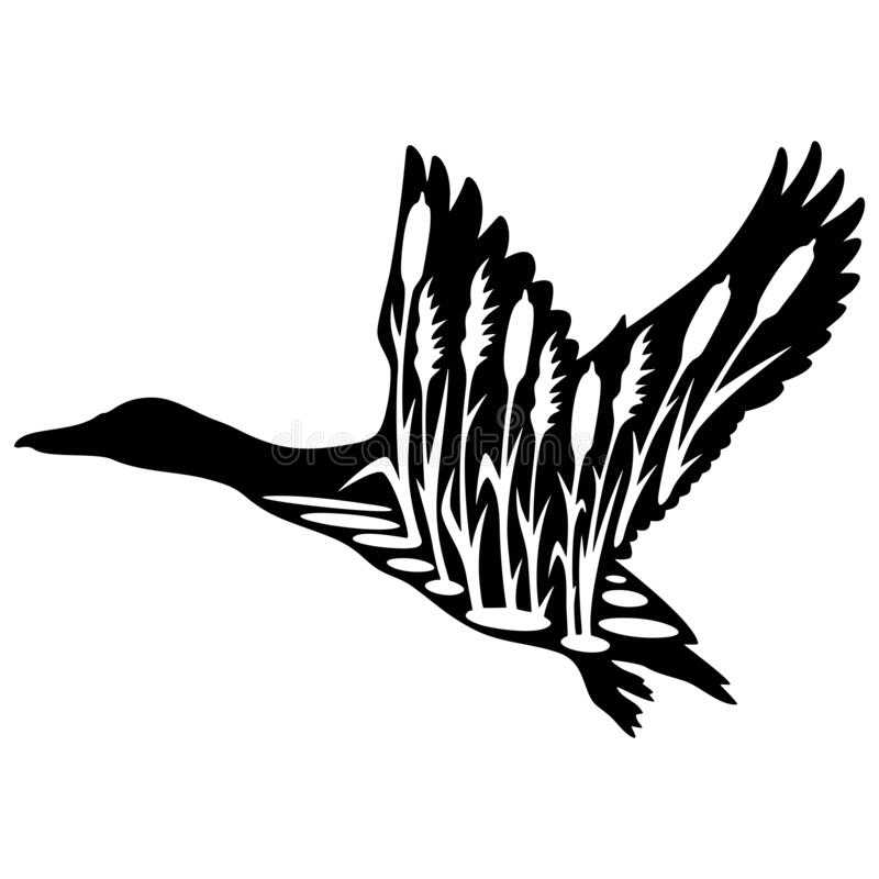 Duck Hunting Silhouette Decals