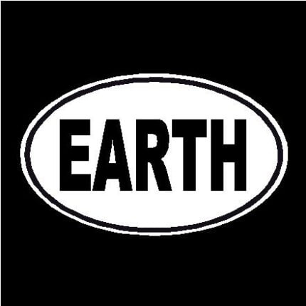 Earth Oval Decal