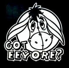Eeyore Got Sticker Decal