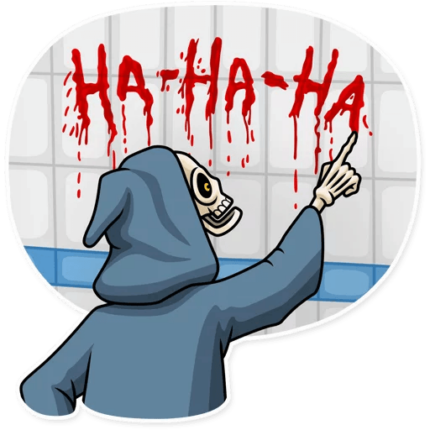 friendly death_grim reaper sticker 12