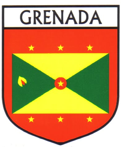 Grenada Flag Crest Decal Sticker