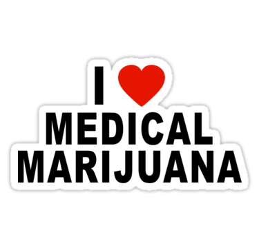 I Love Medical Marijuana Sticker