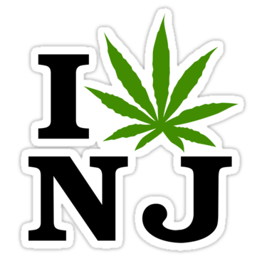 I Marijuana New Jersey Sticker