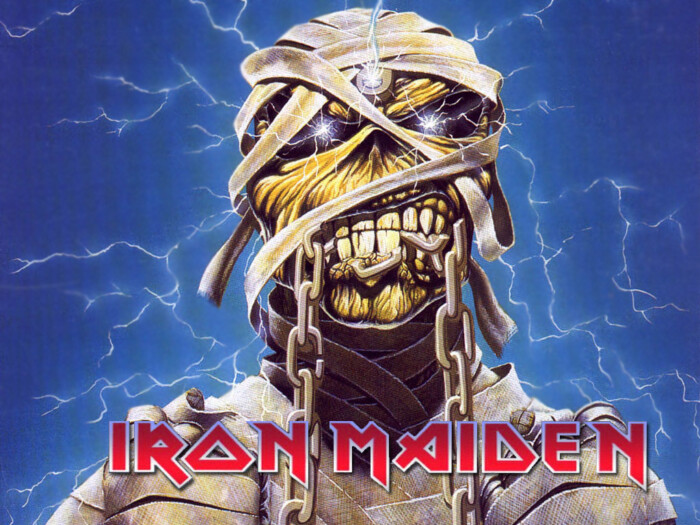 Iron Maiden 2 Color Band Sticker