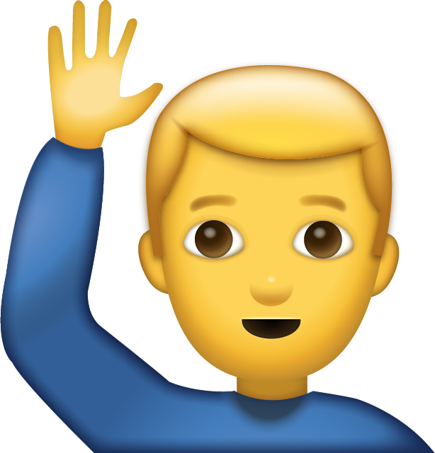 Man_Saying_Hi_Emoji - Pro Sport Stickers