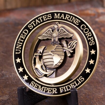 marine coin design sticker 5