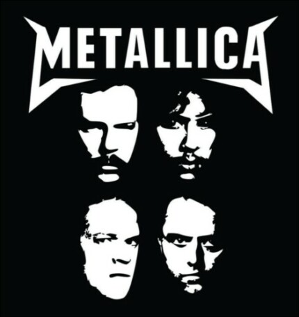 Metallica Faces Vinyl Decal Sticker