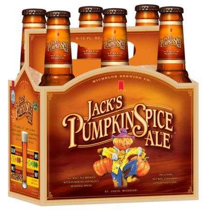 Michelob Jacks Pumpkin Spice Ale Six Pack Decal