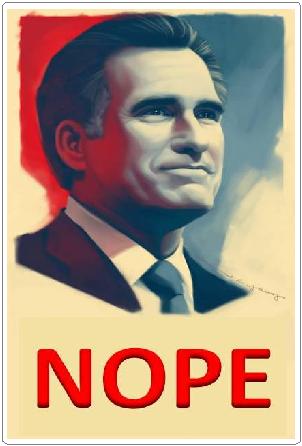 Mitt Romney NOPE Sticker