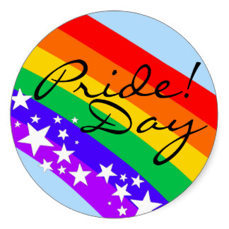 rainbow gay pride day sticker