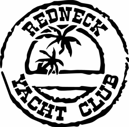 redneck yacht club die cut decal