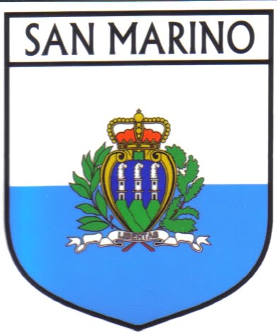 San Marino Flag Crest Decal Sticker