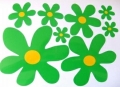 scooby flower car stickers green