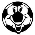 Soccerball Happy Face Decal