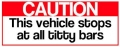 Titty Bars Funny Warning Sticker Set