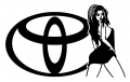 Toyota Sexy Girl 3 Decal