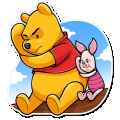 Winnie the Pooh Funny Cartoon Sticker Decal 03