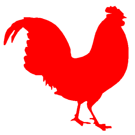 Rooster vinyl decal