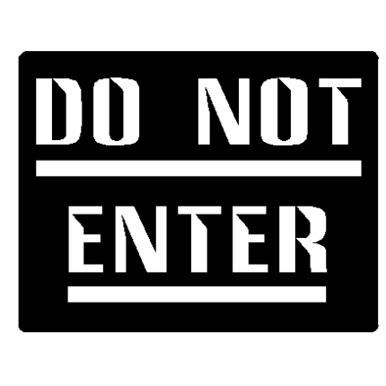 Do Not Enter decal - 312