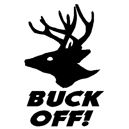 Buck Off Decal