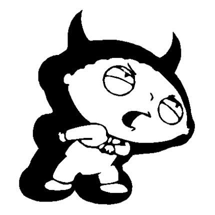 Devil Stewie Sticker