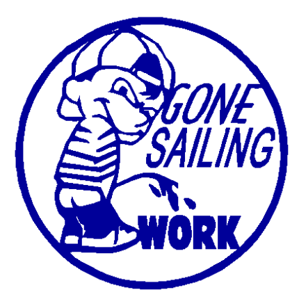 Gone Sailing vinyl decal
