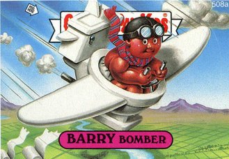 BARRY Bomber Funny Sticker Name Decal
