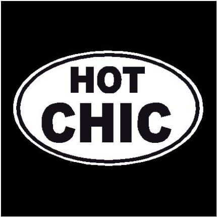 Chick Hot Oval Decal