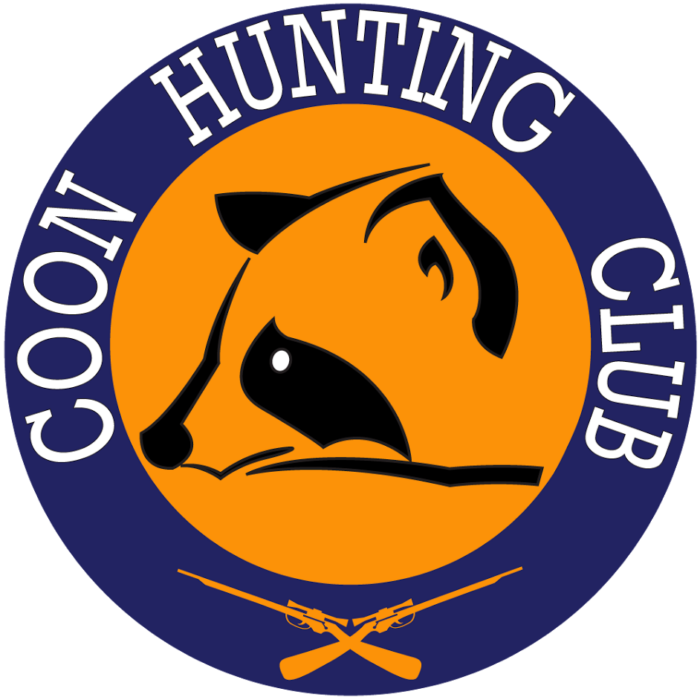 Coon-Hunting-Club-Logo STICKER - Pro Sport Stickers