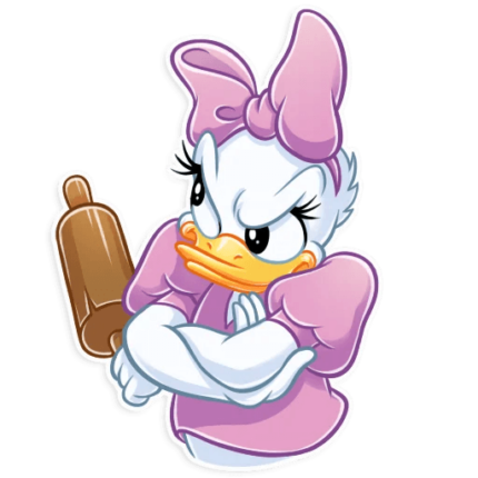 donald duck daisy duck disney cartoon sticker 17