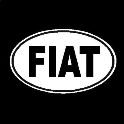 FIAT Oval Decal