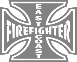 Firefirhter East Coast 2 Decal Sticker