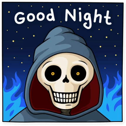 friendly death_grim reaper sticker 20