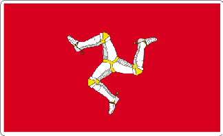 Isle of Man Flag Sticker